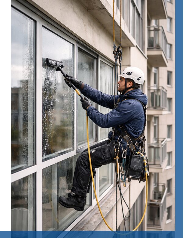 Мойка балконного остекления в Узловой от 3565 р. | ВЫСОТНИК-Злв