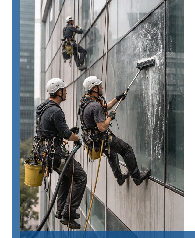 Профессиональная высотная мойка фасадов зданий в Узловой