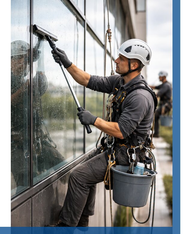 Мойка стеклянных фасадов в Узловой от 204 р. | ВЫСОТНИК-Злв