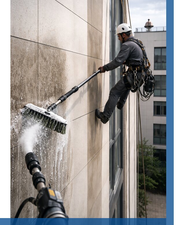 Мойка фасада из керамогранита в Узловой от 306 р. | ВЫСОТНИК-Злв