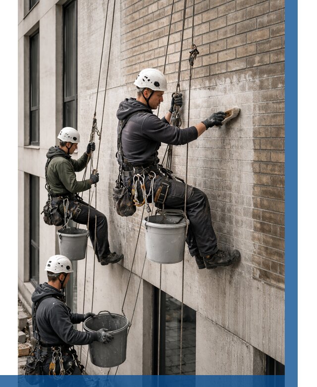 Удаление высолов с фасада в Узловой от 255 р. | ВЫСОТНИК-Злв