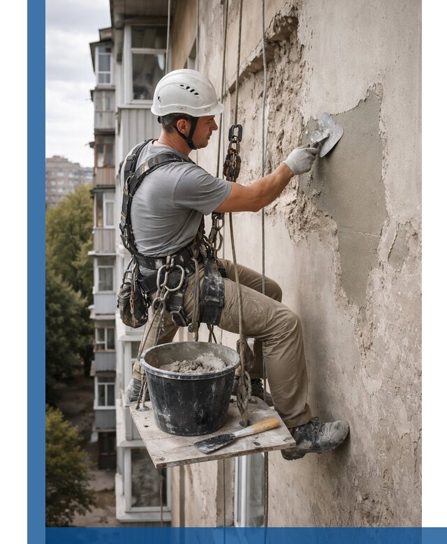 Восстановление фасадной штукатурки в Узловой с гарантией качества