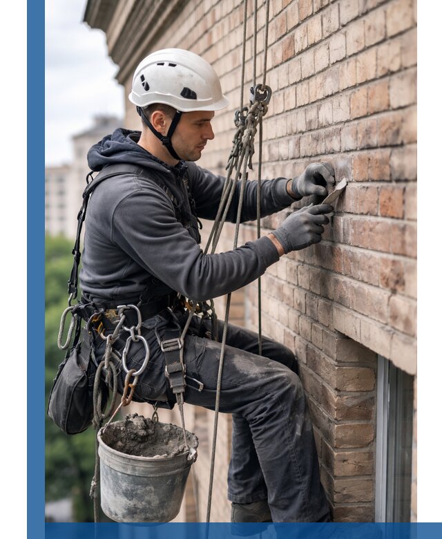 Качественный ремонт кирпичной кладки фасада в Узловой с гарантией