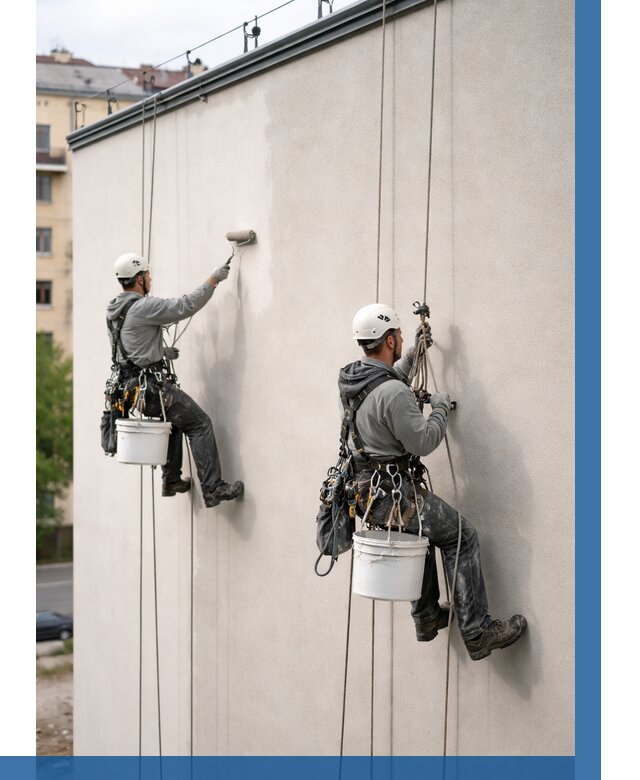 Покраска оштукатуренного фасада в Узловой от 326 р. | ВЫСОТНИК-Злв