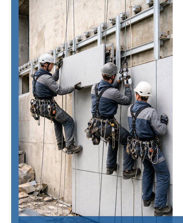 Монтаж вентилируемого фасада в Узловой под ключ с гарантией качества