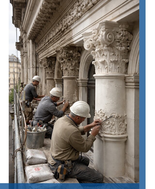 Реставрация фасадной лепнины в Узловой от 2546 р. | ВЫСОТНИК-Злв