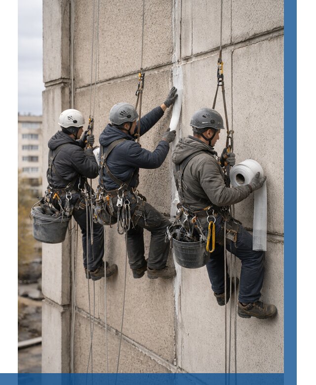 Ремонт межпанельных швов в Узловой от 764 р. | ВЫСОТНИК-Злв