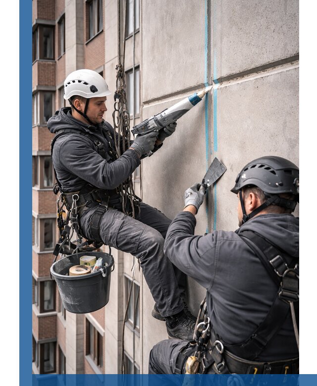 Вторичная герметизация швов фасада и кровли в Узловой