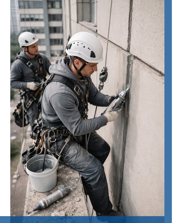 Ремонт деформационных швов здания в Узловой от 1019 р. | ВЫСОТНИК-Злв