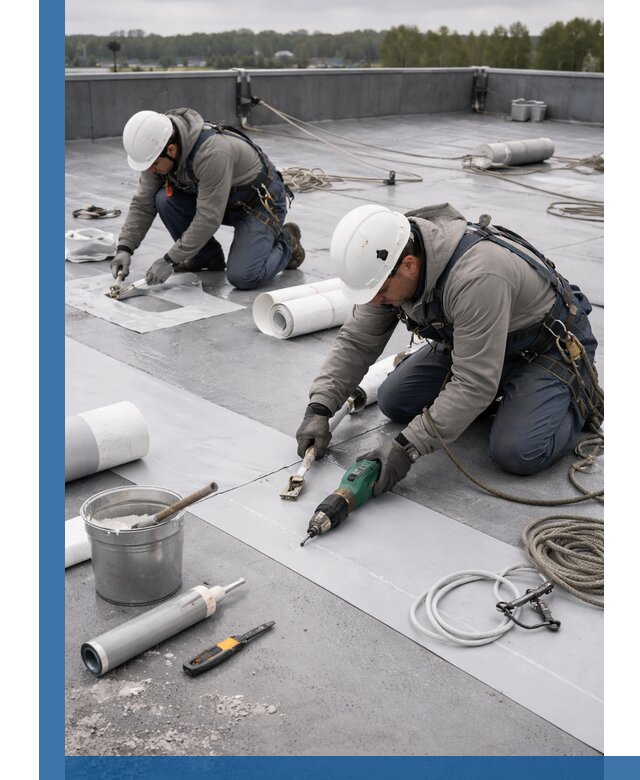 Ремонт мембранной кровли в Узловой качественно и с гарантией