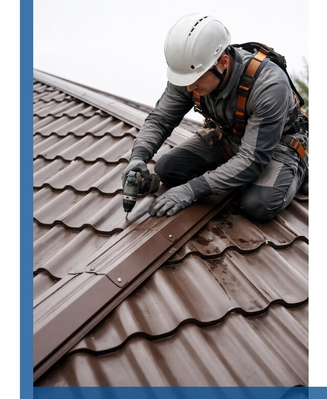 Ремонт металлочерепицы на крыше в Узловой профессионально