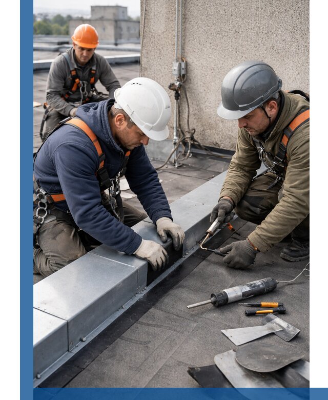 Ремонт кровельных примыканий в Узловой профессионально