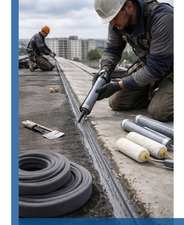 Герметизация швов кровли в Узловой с гарантией герметичности