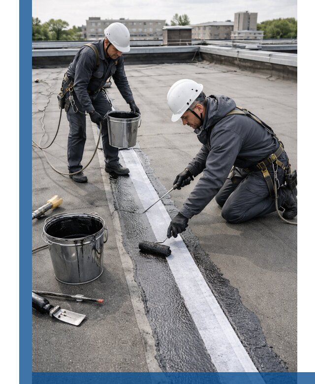 Гидроизоляция кровли мастикой в Узловой надежная защита