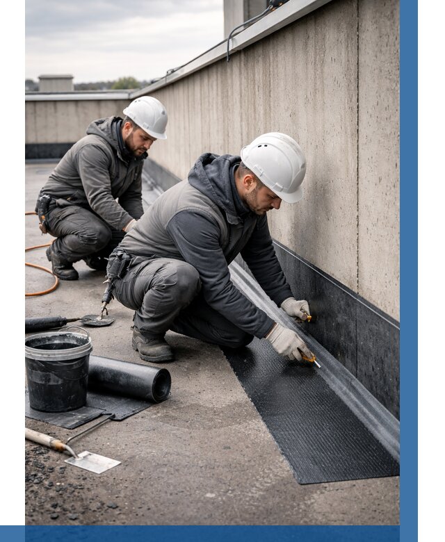 Гидроизоляция примыканий на кровле в Узловой от 917 р. | ВЫСОТНИК-Злв