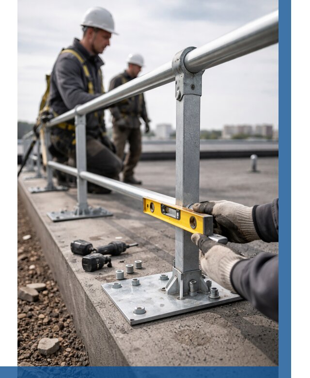 Монтаж кровельного ограждения в Узловой от 1222 р. | ВЫСОТНИК-Злв