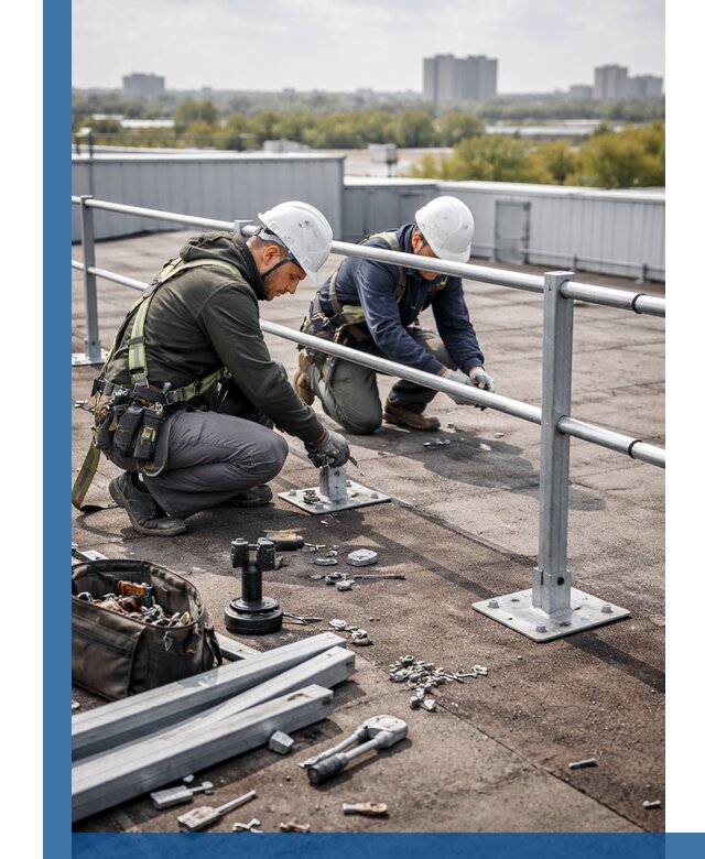 Монтаж кровельного ограждения в Узловой под ключ с гарантией