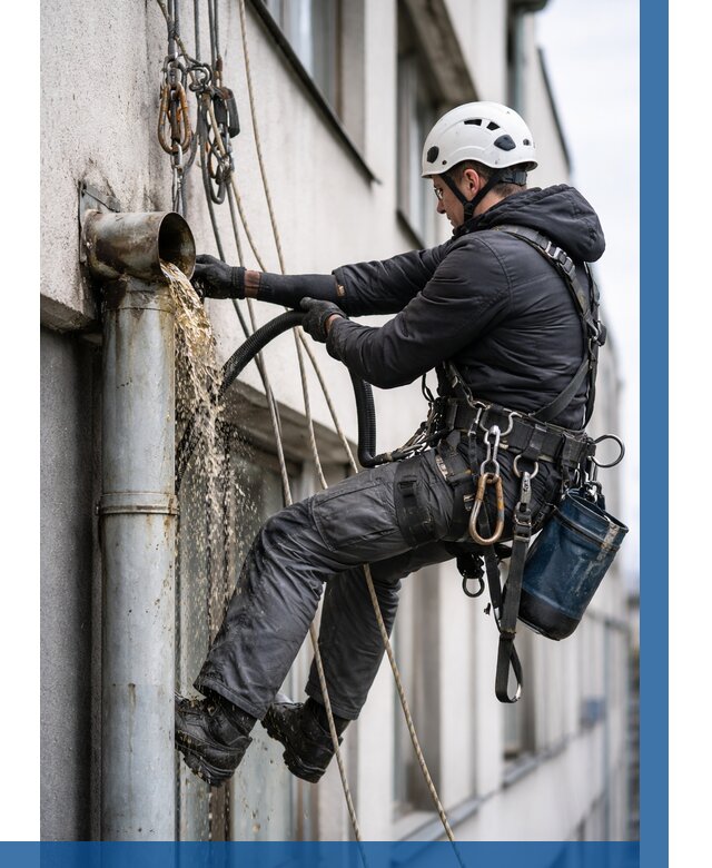 Прочистка водосточных труб в Узловой от 3565 р. | ВЫСОТНИК-Злв