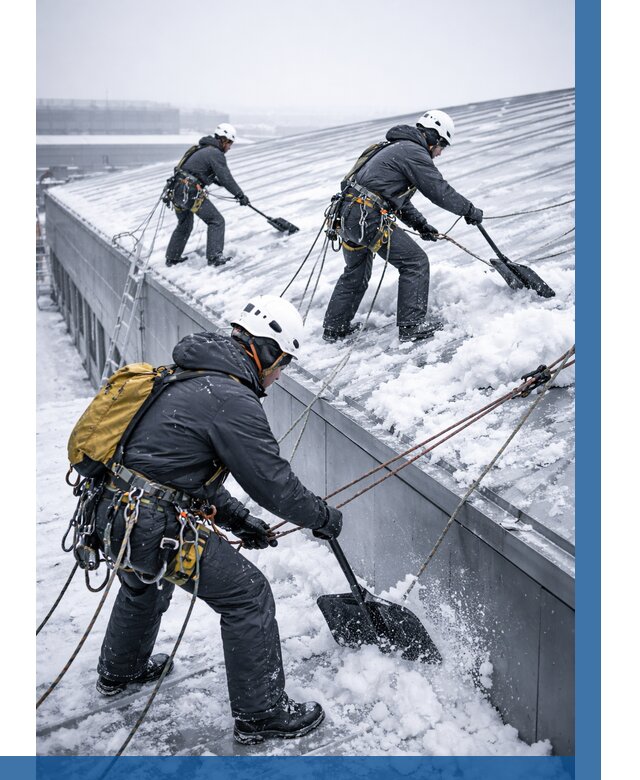 Очистка навесов от снега в Узловой от 4583 р. | ВЫСОТНИК-Злв