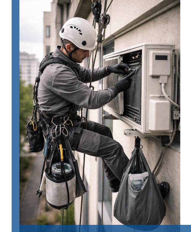 Обслуживание внешнего блока кондиционера в Узловой профессионально