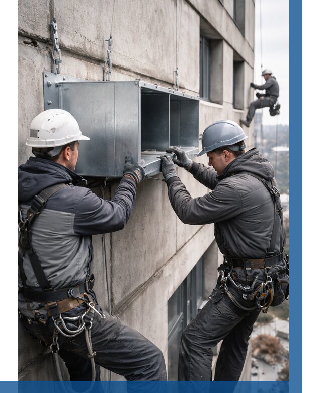 Монтаж вентиляционных коробов в Узловой от 3056 р. | ВЫСОТНИК-Злв