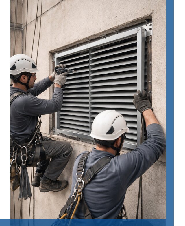 Монтаж вентиляционных решеток в Узловой от 4583 р. | ВЫСОТНИК-Злв