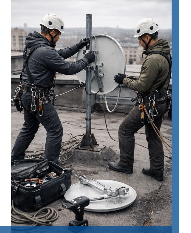 Демонтаж антенн на крыше в Узловой от 4583 р. | ВЫСОТНИК-Злв