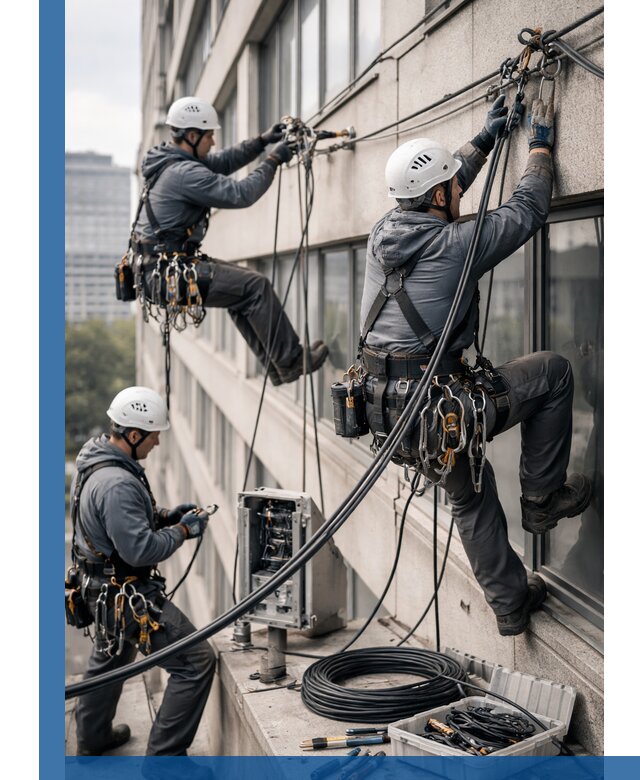 Прокладка оптоволоконного кабеля в Узловой под ключ с тестированием