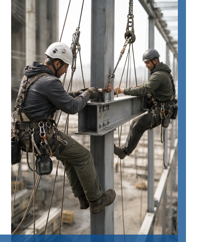 Монтаж металлоконструкций на высоте в Узловой от 3565 р. | ВЫСОТНИК-Злв