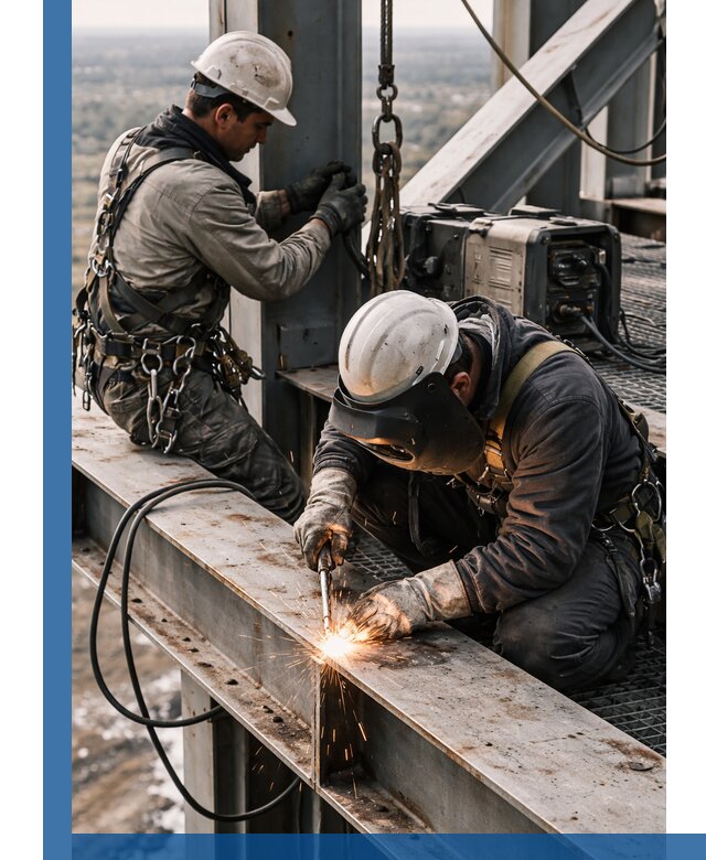 Высотные сварочные работы в Узловой для промышленных объектов