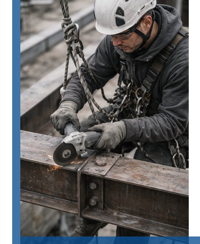 Резка металла на высоте в Узловой для зданий и конструкций