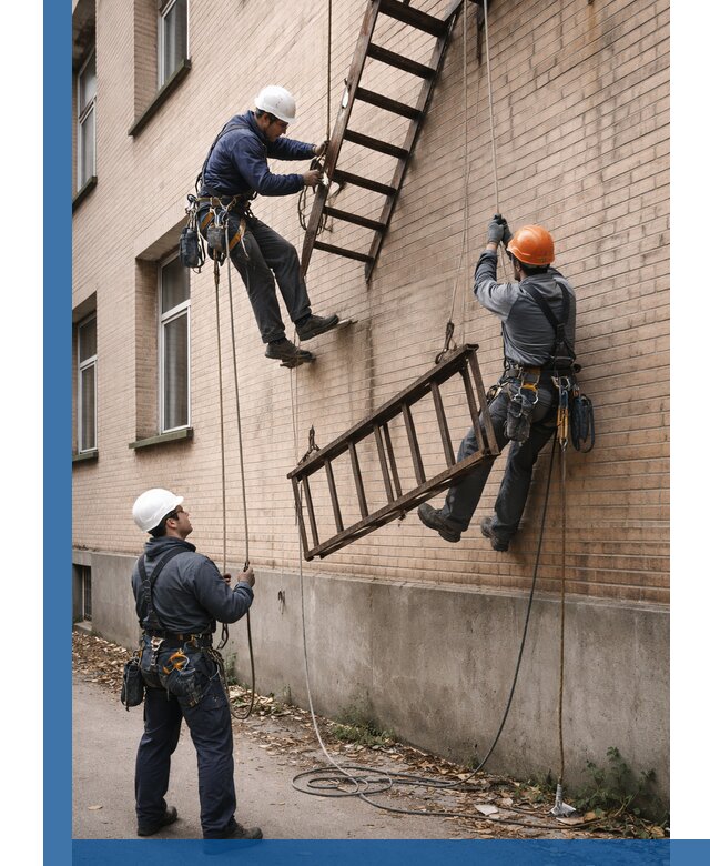 Демонтаж пожарной лестницы в Узловой быстро и безопасно