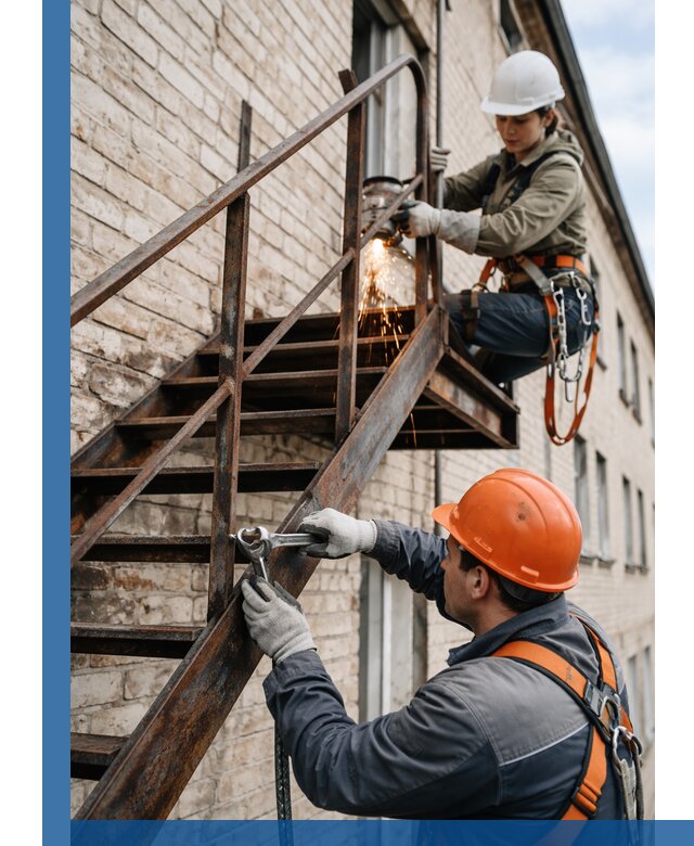 Ремонт и восстановление пожарных лестниц с выездом в Узловой