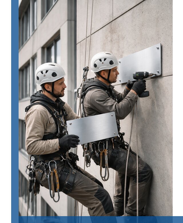 Монтаж табличек и указателей в Узловой для зданий и сооружений