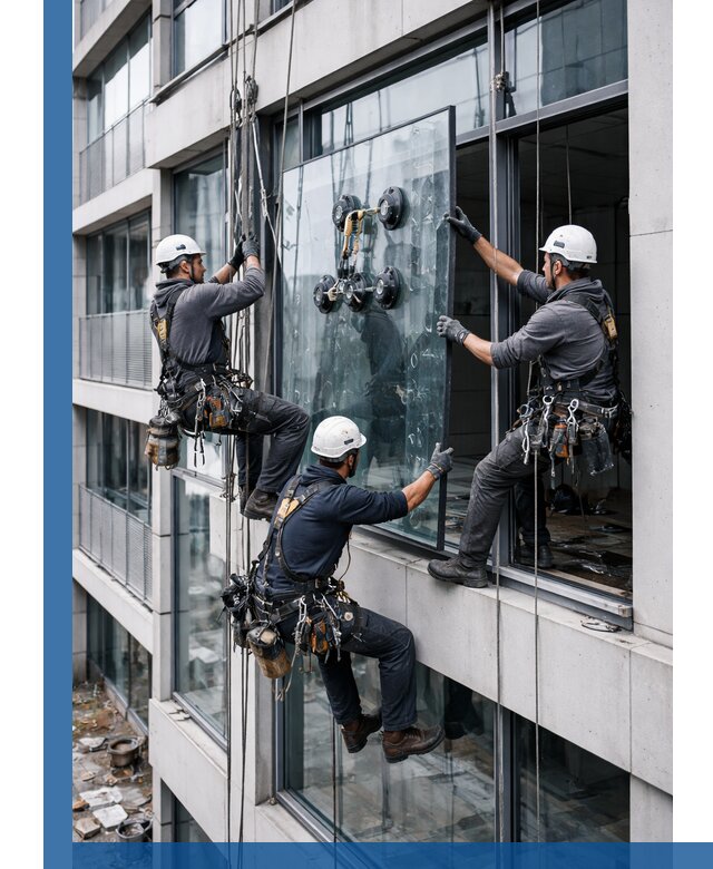 Фасадное остекление и монтаж витражей зданий в Узловой под ключ