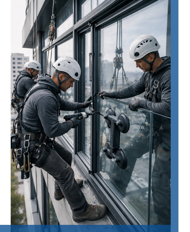 Витражное остекление зданий в Узловой от 3565 р. | ВЫСОТНИК-Злв