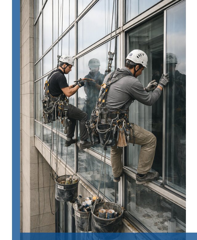 Ремонт витражных конструкций и фасадного остекления в Узловой