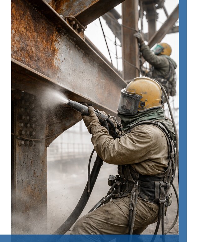 Пескоструйная очистка металлоконструкций в Узловой по 611 р.  ВЫСОТНИК-Злв