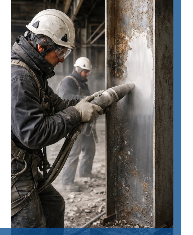 Удаление старой краски с металла в Узловой от 458 р. | ВЫСОТНИК-Злв