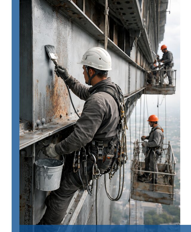 Покраска металлоконструкций на высоте в Узловой профессионально