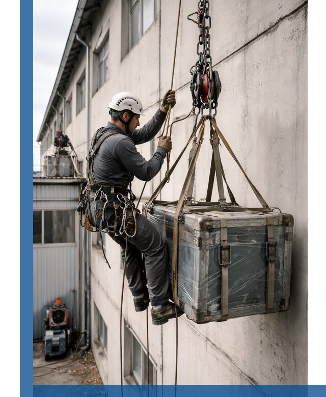 Подъем грузов на высоту в Узловой для промышленных объектов