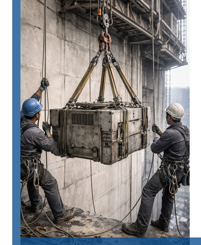 Такелажные работы на высоте, подъем и монтаж грузов в Узловой