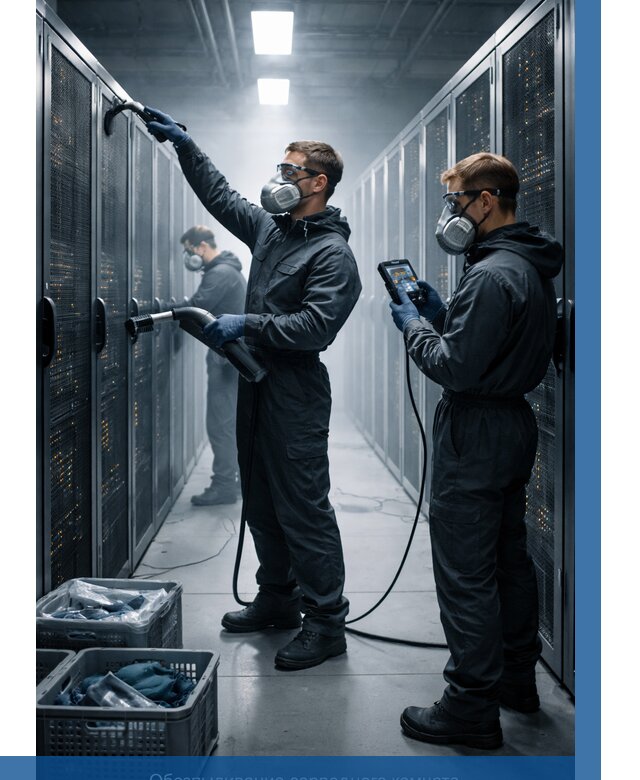 Обеспыливание серверной комнаты в Узловой от 4583 р. | ВЫСОТНИК-Злв