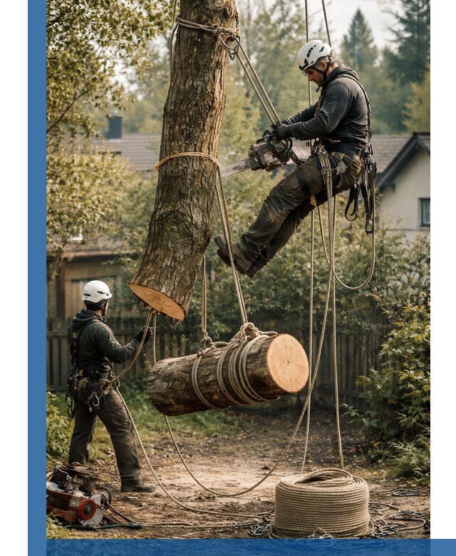 Валка деревьев частями в Узловой, безопасно и аккуратно