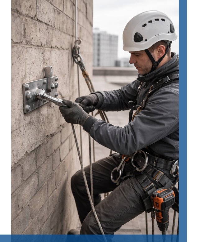 Установка анкерных точек в Узловой от 3565 р. | ВЫСОТНИК-Злв